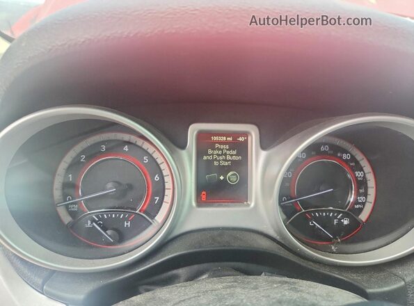 3C4PDCAB6GT215173 2016 DODGE JOURNEY Красный Вид щитка приборов