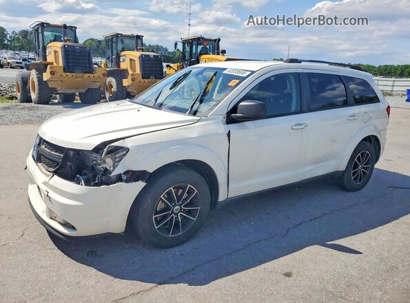 3C4PDCAB6JT273789 2018 DODGE JOURNEY Белый Передняя левая четверть