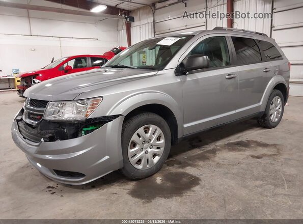 3C4PDCAB6JT275347 2018 DODGE JOURNEY Silver Vista tres cuartos delantera izquierda