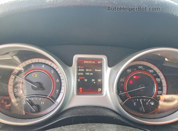 3C4PDCAB8HT603751 2017 DODGE JOURNEY Blue Սարքավորումների վահանակի տեսք
