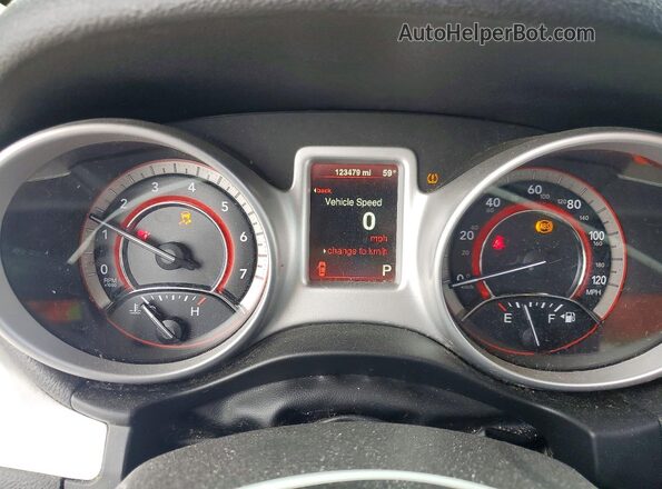3C4PDCAB9GT213840 2016 DODGE JOURNEY Черный Вид щитка приборов