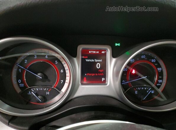 3C4PDCAB9HT707486 2017 DODGE JOURNEY Зеленый Вид щитка приборов