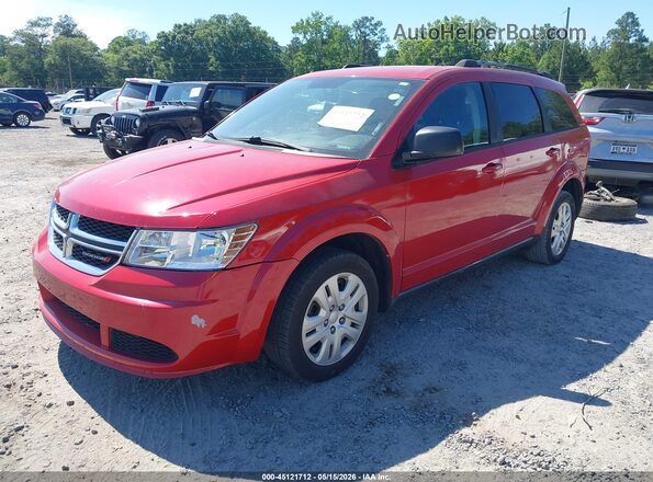 3C4PDCABXHT707870 2017 DODGE JOURNEY Red Vista tres cuartos delantera izquierda