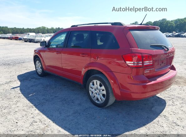 3C4PDCABXHT707870 2017 DODGE JOURNEY Red Trasero izquierdo