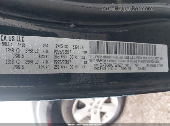 3C4PDCABXJT383857 2018 DODGE JOURNEY Black Շարժիչի բաժամունքի տեսք