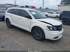 2018 Dodge Journey Se White vin: 3C4PDCABXJT520196
