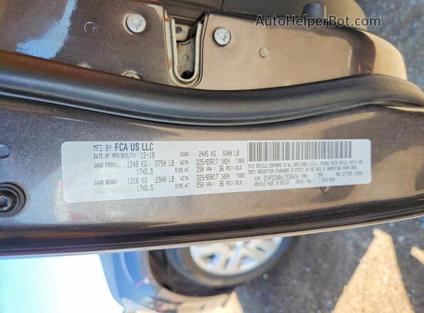 3C4PDCABXJT535474 2018 DODGE JOURNEY Угольный Вид наклейки с VIN-кодом