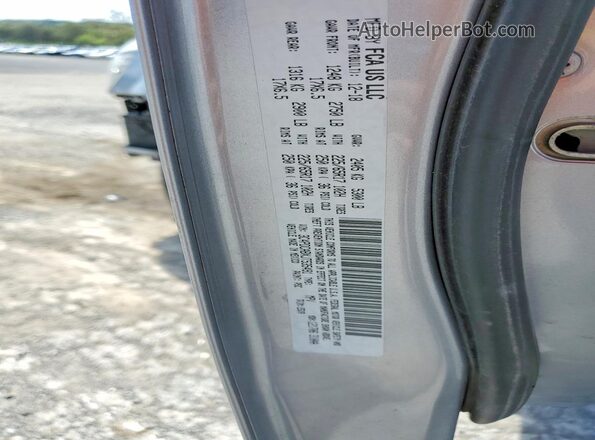 3C4PDCABXJT535491 2018 DODGE JOURNEY Серебряный Вид наклейки с VIN-кодом