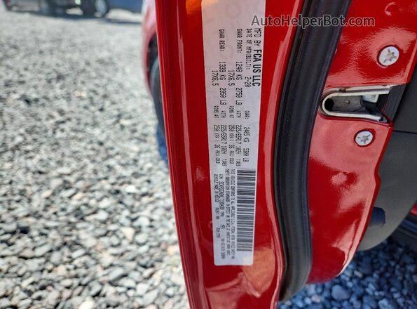 3C4PDCABXLT199439 2020 DODGE JOURNEY Red Widok naklejki z numerem VIN