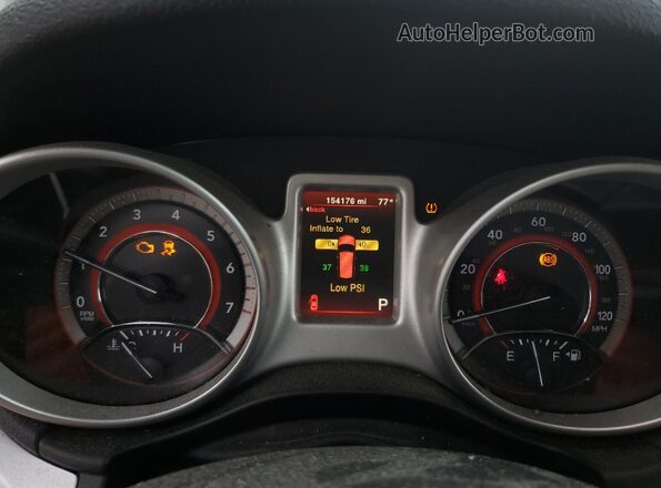 3C4PDCBB3HT670322 2017 DODGE JOURNEY Red Սարքավորումների վահանակի տեսք