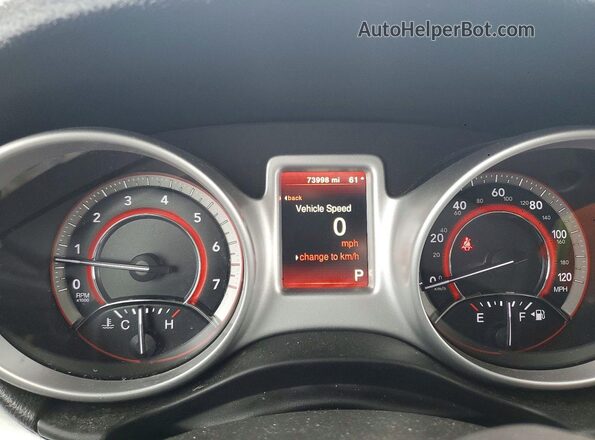 3C4PDCBB5KT837612 2019 DODGE JOURNEY Gray ხელსაწყოთა პანელის ხედი