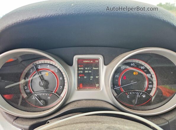 3C4PDCBG0HT589127 2017 DODGE JOURNEY Серебряный Вид щитка приборов