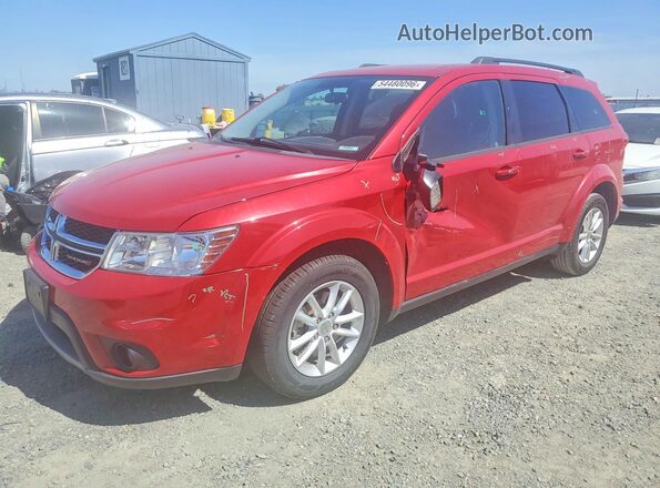 3C4PDCBG1GT206228 2016 DODGE JOURNEY Красный Передняя левая четверть