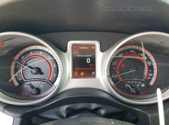 3C4PDCBG4GT122873 2016 DODGE JOURNEY Серебряный Вид щитка приборов