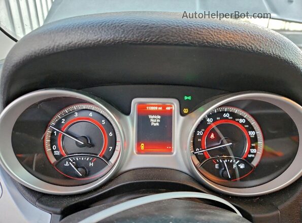 3C4PDCBG5HT510387 2017 DODGE JOURNEY White Widok zestawu wskaźników