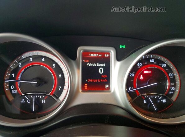 3C4PDCBG6HT518157 2017 DODGE JOURNEY Серый Вид щитка приборов