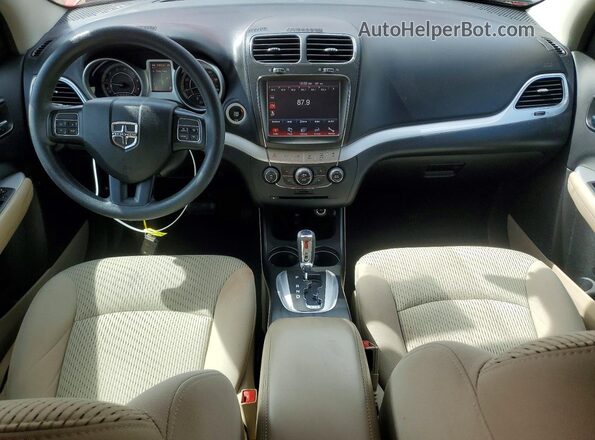 3C4PDCBG8HT653575 2017 DODGE JOURNEY Red Вид панелі приладів