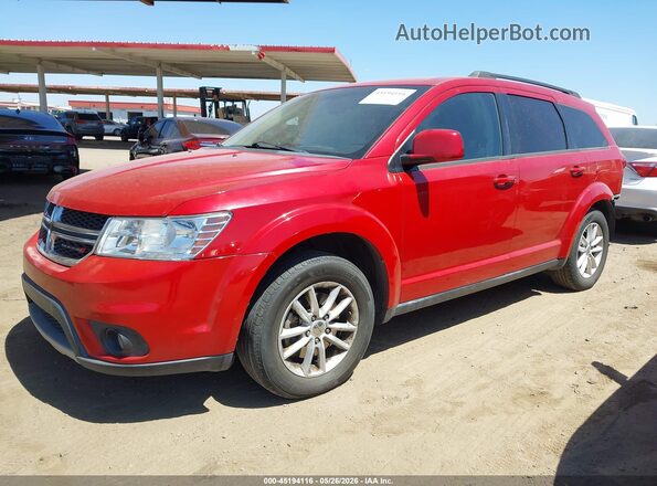 3C4PDCBG9GT141466 2016 DODGE JOURNEY Красный Передняя левая четверть