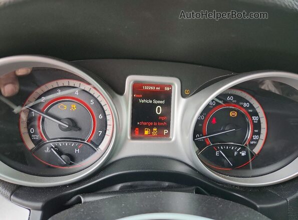 3C4PDCBGXHT591340 2017 DODGE JOURNEY Gray Vista del cuadro de instrumentos
