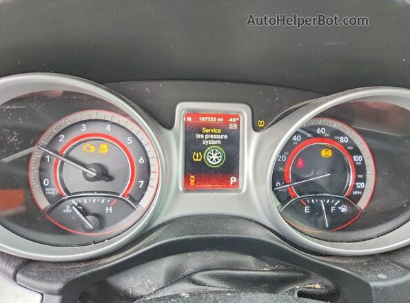 3C4PDCEG7JT380288 2018 DODGE JOURNEY Red Widok zestawu wskaźników