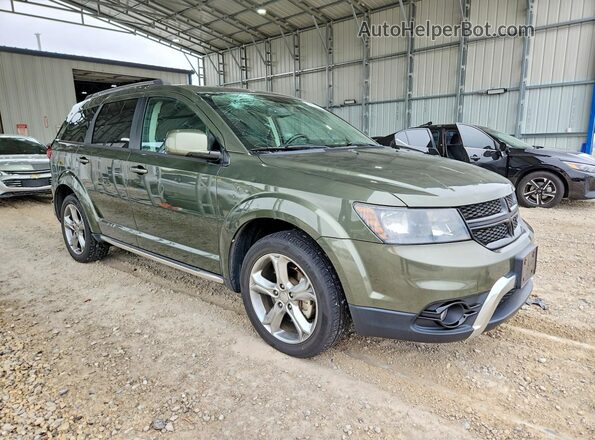 3C4PDCGB4HT648368 2017 DODGE JOURNEY Зеленый Передняя правая четверть