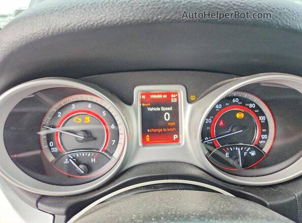 3C4PDCGB6HT676530 2017 DODGE JOURNEY Черный Вид щитка приборов