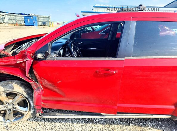 3C4PDCGB8GT178814 2016 DODGE JOURNEY Красный Вид салона спереди