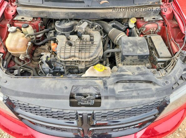 3C4PDCGG0HT571767 2017 DODGE JOURNEY Red Engine compartment view