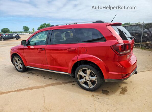 3C4PDCGG0HT571767 2017 DODGE JOURNEY Red Rear left