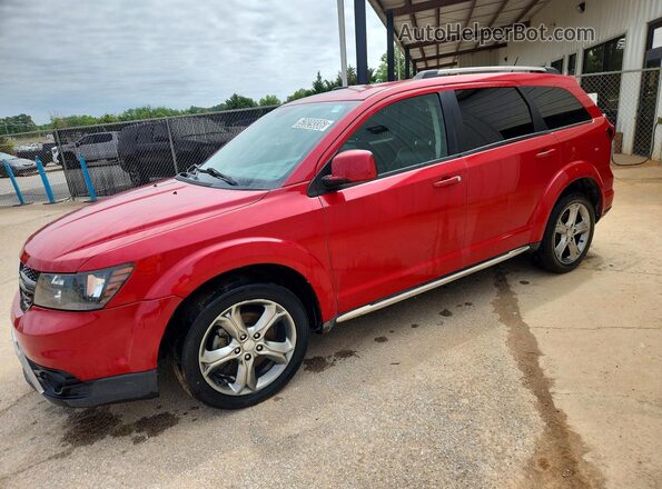 3C4PDCGG0HT571767 2017 DODGE JOURNEY Red Front left
