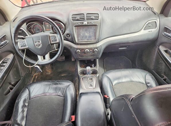 3C4PDCGG0HT571767 2017 DODGE JOURNEY Red Dashboard view