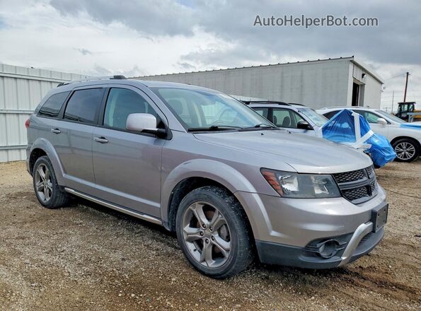 3C4PDCGG5HT625449 2017 DODGE JOURNEY Серебряный Передняя правая четверть