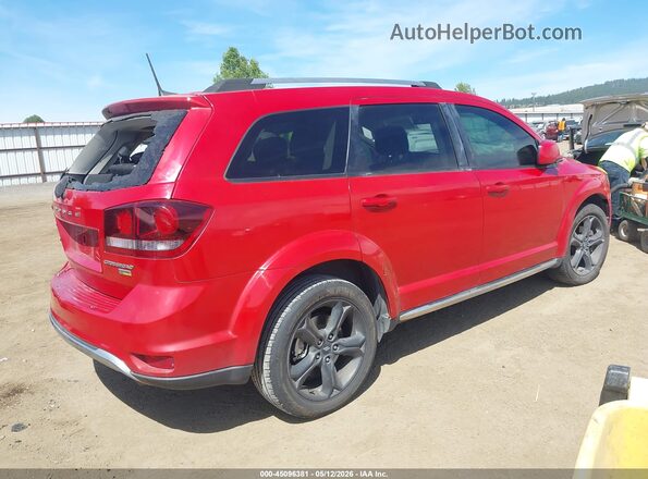 3C4PDCGG6JT475809 2018 DODGE JOURNEY Red Rear right
