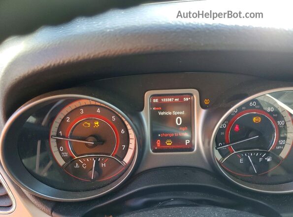 3C4PDCGG9JT260585 2018 DODGE JOURNEY Black Widok zestawu wskaźników