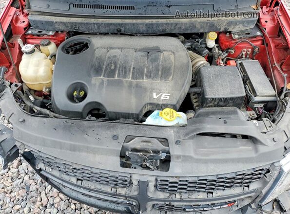 3C4PDCGGXJT346438 2018 DODGE JOURNEY Red Vista del compartimento del motor