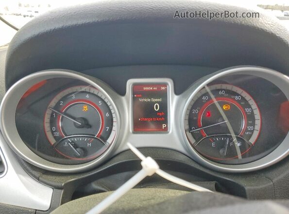 3C4PDDAGXHT706199 2017 DODGE JOURNEY White Вид щитка приладів