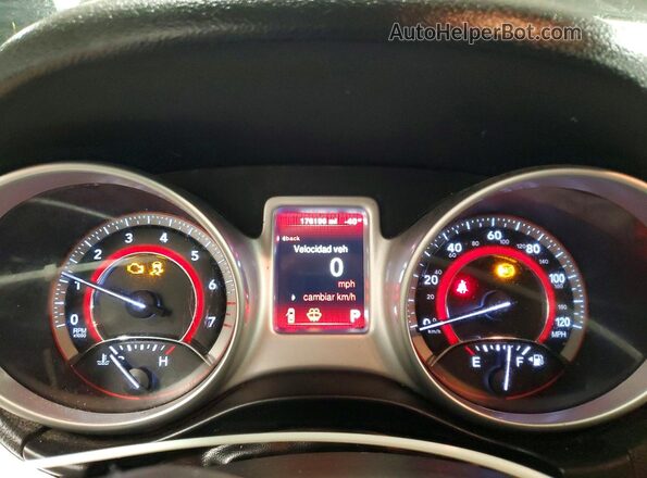 3C4PDDBG8HT592198 2017 DODGE JOURNEY Black Vista del cuadro de instrumentos