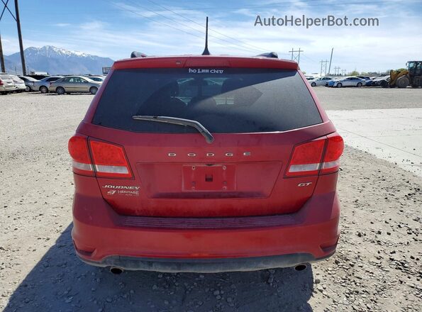 3C4PDDEG4KT764732 2019 DODGE JOURNEY Красный Вид сзади