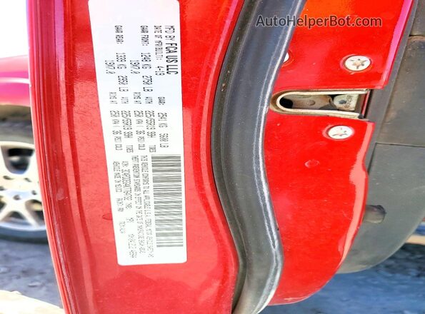 3C4PDDEG4KT764732 2019 DODGE JOURNEY Красный Вид наклейки с VIN-кодом