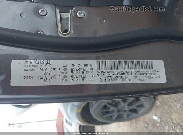 3C4PDDEG6HT541858 2017 DODGE JOURNEY Gray Вид підкапотного простору