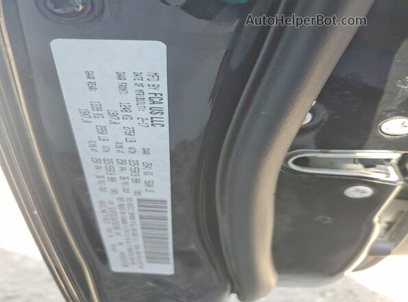 3C4PDDEGXHT587905 2017 DODGE JOURNEY Black VIN კოდის სტიკერის ხედი