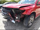 2018 Dodge Journey Crossroad Awd Red vin: 3C4PDDGG0JT184552