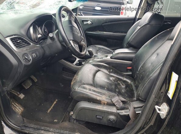 3C4PDDGG1HT623042 2017 DODGE JOURNEY Black წინა სალონის ხედი