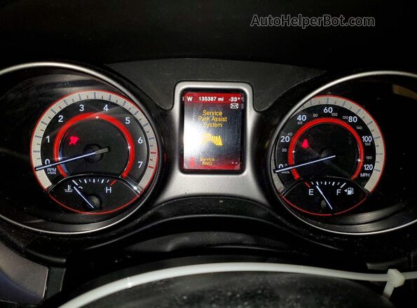 3C4PDDGG2HT696579 2017 DODGE JOURNEY Black Widok zestawu wskaźników