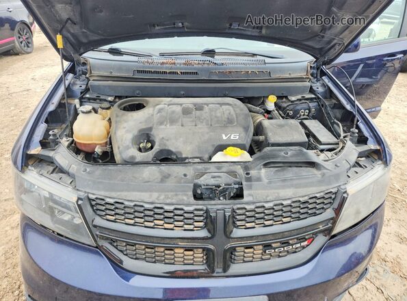 3C4PDDGG3JT296326 2018 DODGE JOURNEY Blue ძრავის განყოფილების ხედი