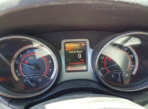 3C4PDDGG4HT505535 2017 DODGE JOURNEY Red Вид щитка приладів