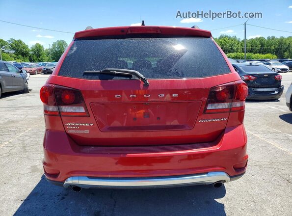 3C4PDDGG4HT505535 2017 DODGE JOURNEY Red Вид ззаду