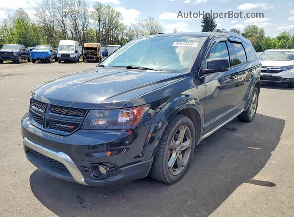 3C4PDDGG4HT574676 2017 DODGE JOURNEY Black Vista tres cuartos delantera izquierda