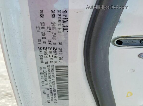 3C4PDDGG4JT465415 2018 DODGE JOURNEY Белый Вид наклейки с VIN-кодом