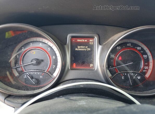 3C4PDDGG5HT541444 2017 DODGE JOURNEY Black Widok zestawu wskaźników